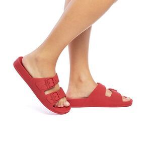 Cacatoes Size 9 NIB Red Perfumed Flip Flop Sandals Made In Brazil